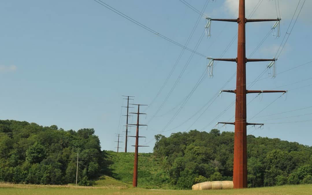 utility poles