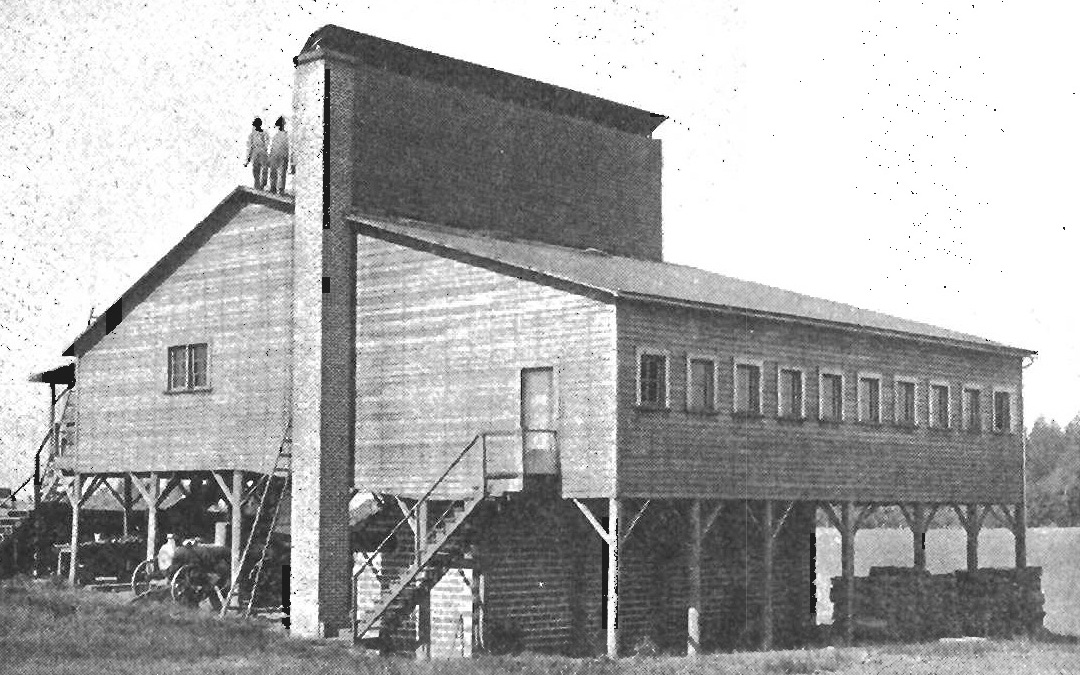 prune-drying shed in Oregon