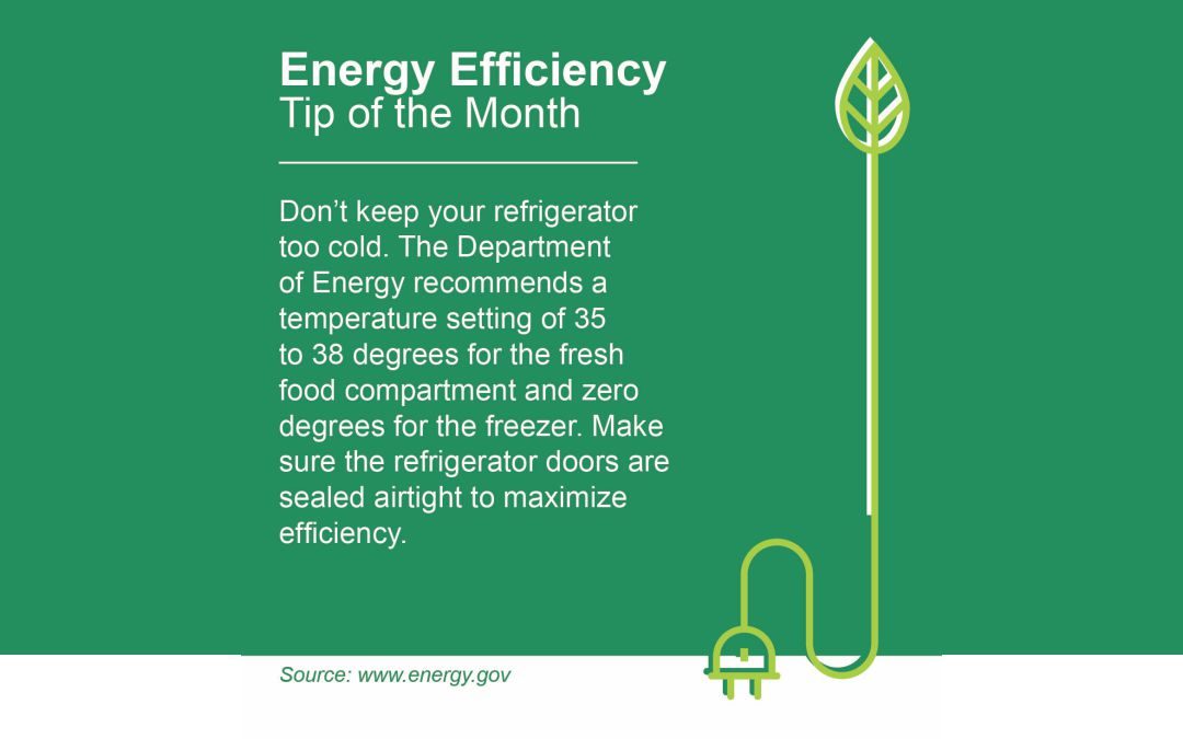 Energy Efficiency Tip – Set Your Refrigerator