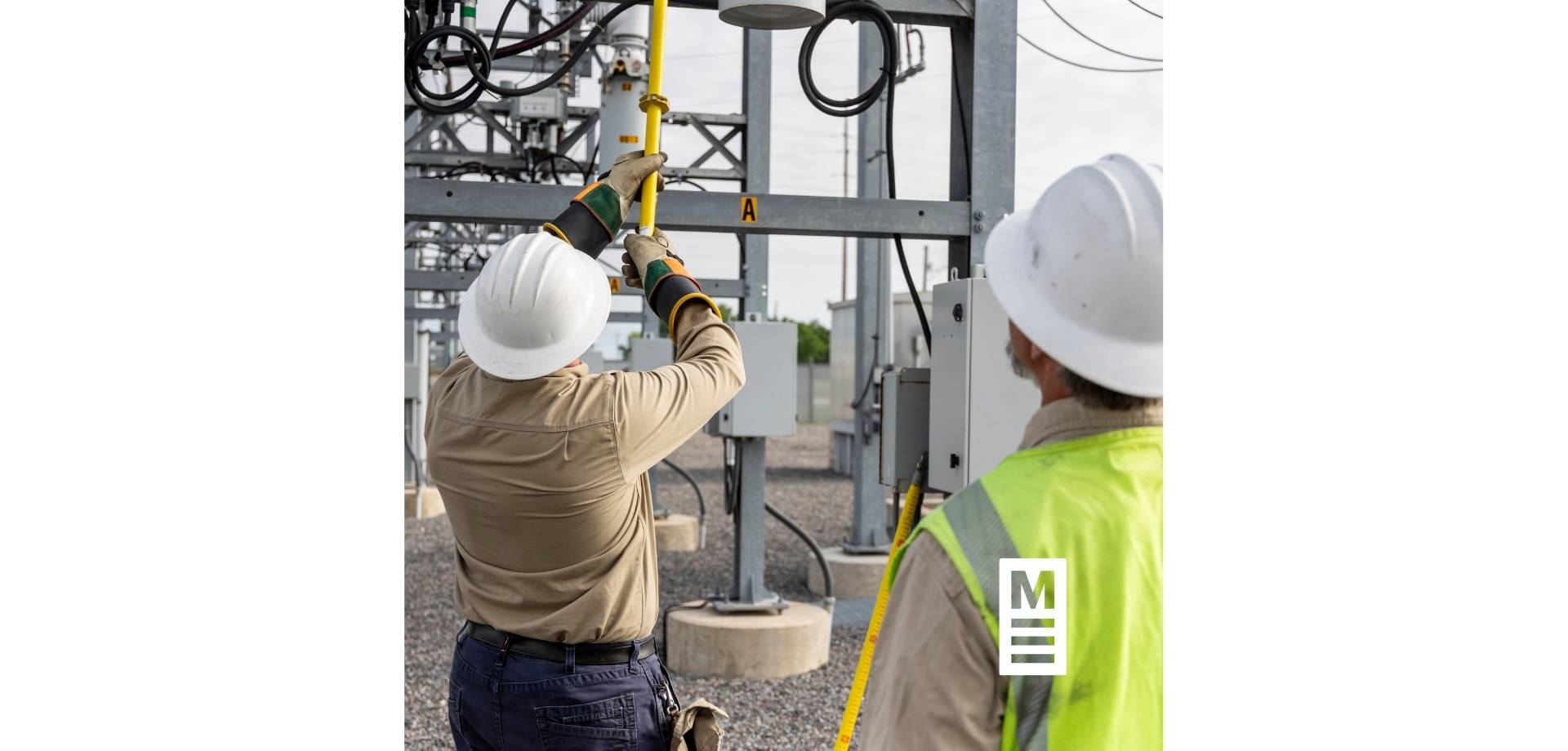 Lineworkers at Substation