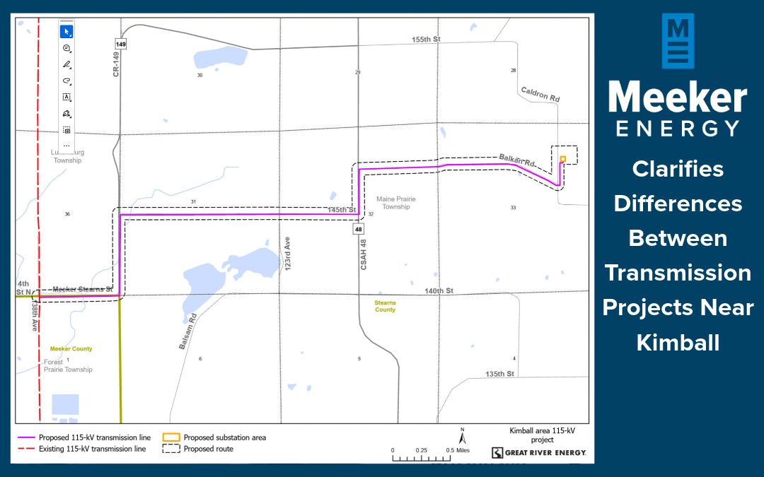 Meeker Energy Clarifies Differences Between Transmission Projects Near Kimball